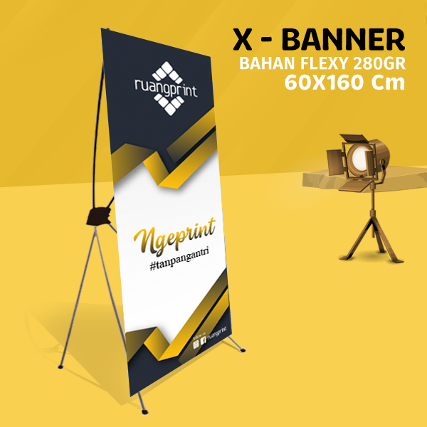 X banner 60 x 160 cm (Flexy 280gr) - Outdoor