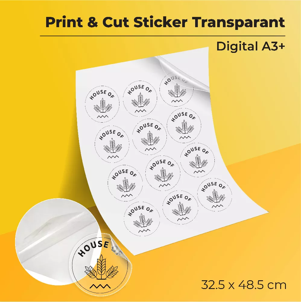 Print & Cut Sticker Transparant