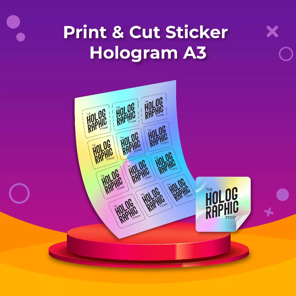 Print & Cut Sticker Hologram A3