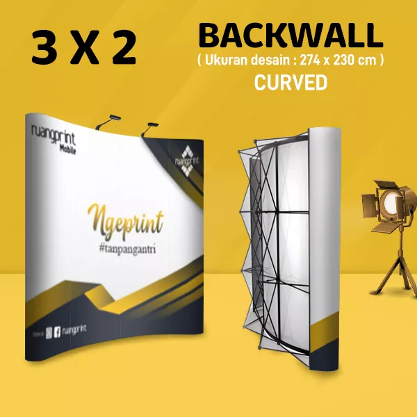Backwall Curved 3 x 2