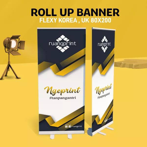 Roll Up Banner 80 x 200 cm Flexy Korea 440gr (Indoor)