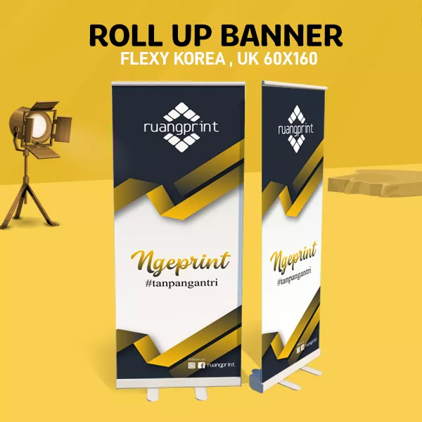Roll Up Banner 60 x 160 cm Flexy (Korea 440gr) - Indoor