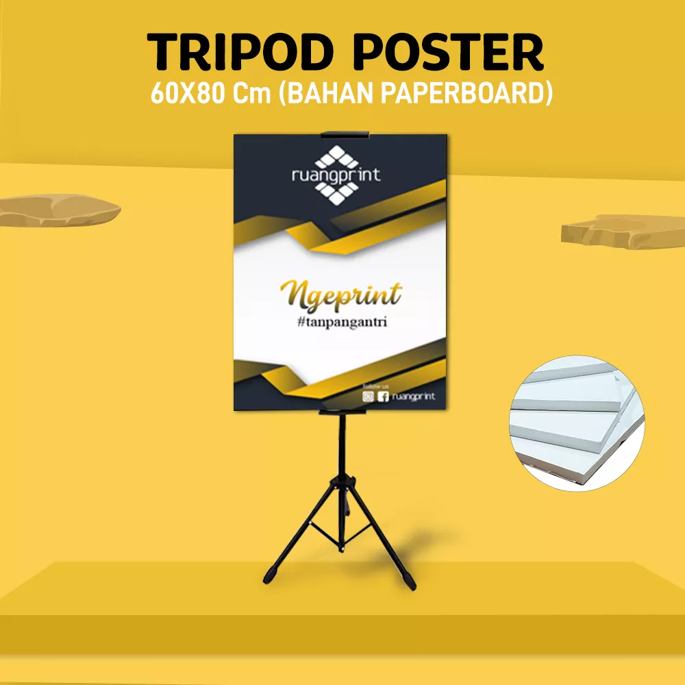 Tripod + Poster 60 x 80 cm (Paperboard)