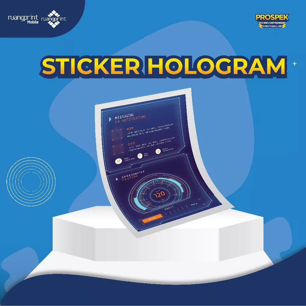 Sticker Hologram A3