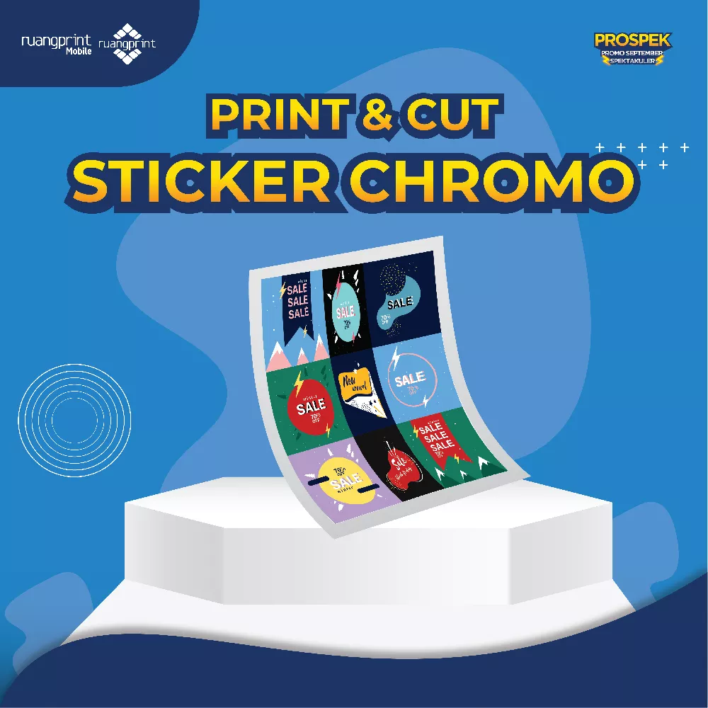 Print & Cut Sticker Chromo A3