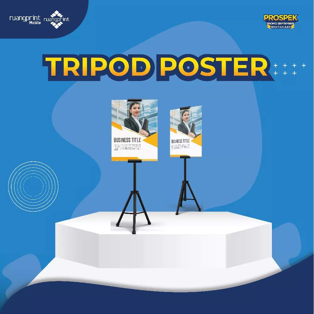 Tripod + Poster 50 x 70 cm (KD board)