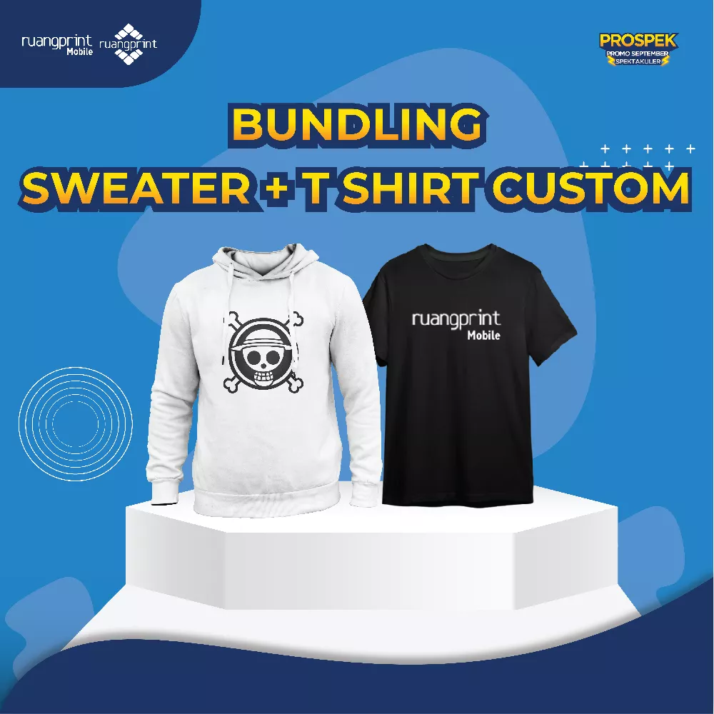 Bundling - Sweater Custom + T-Shirt Custom