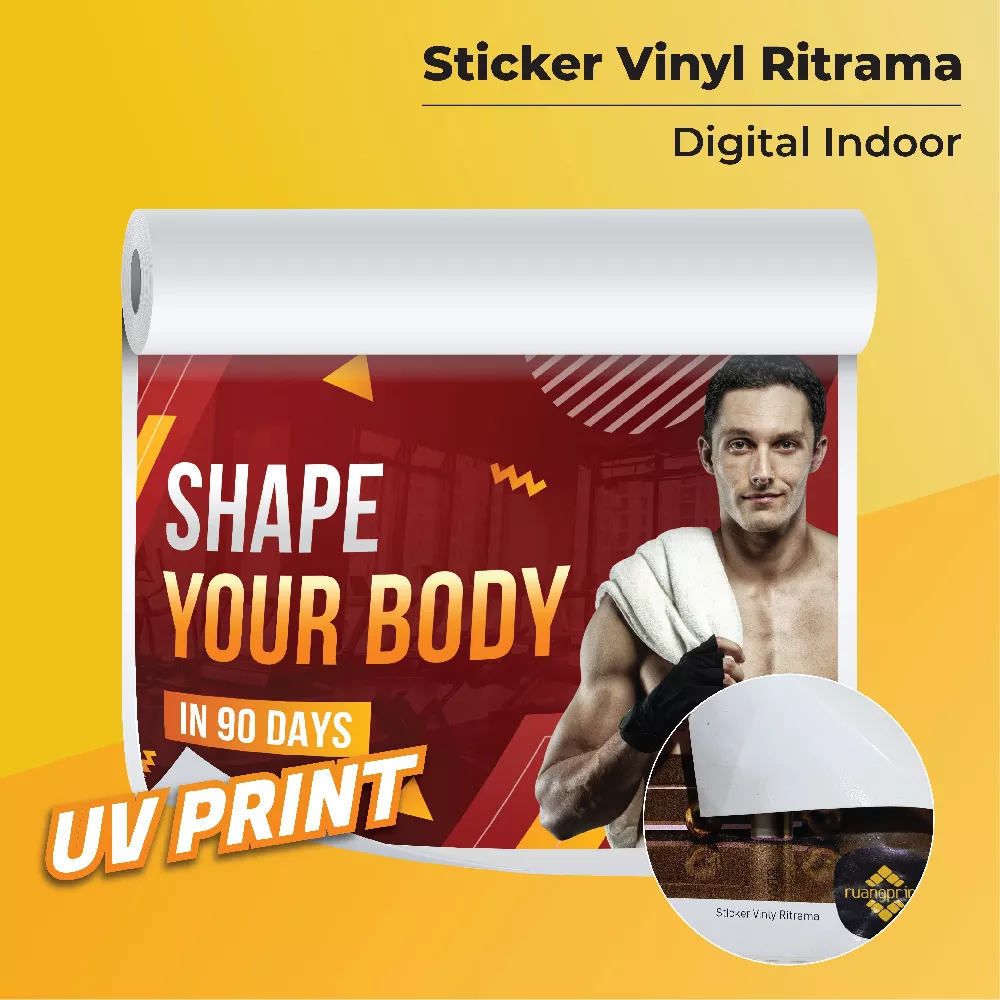 Sticker Vinyl Ritrama Uv Print