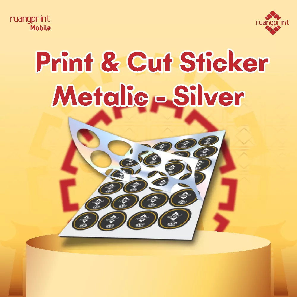 Print & Cut Sticker Metalic - Silver