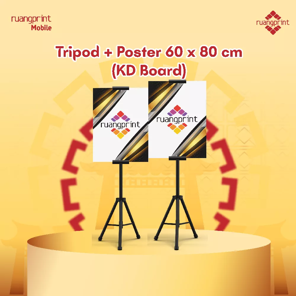 Tripod + Poster 60 x 80 cm (KD Board)