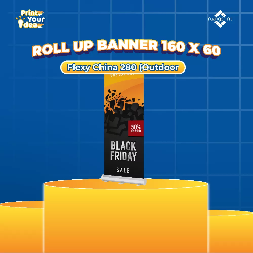 Roll Up Banner 60 x 160 cm Flexy 280gr (Outdoor)
