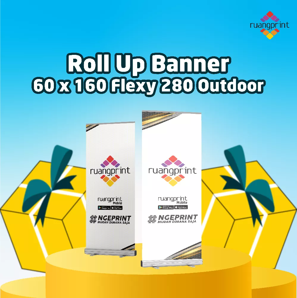 Roll Up Banner 60 x 160 cm Flexy 280gr (Outdoor)