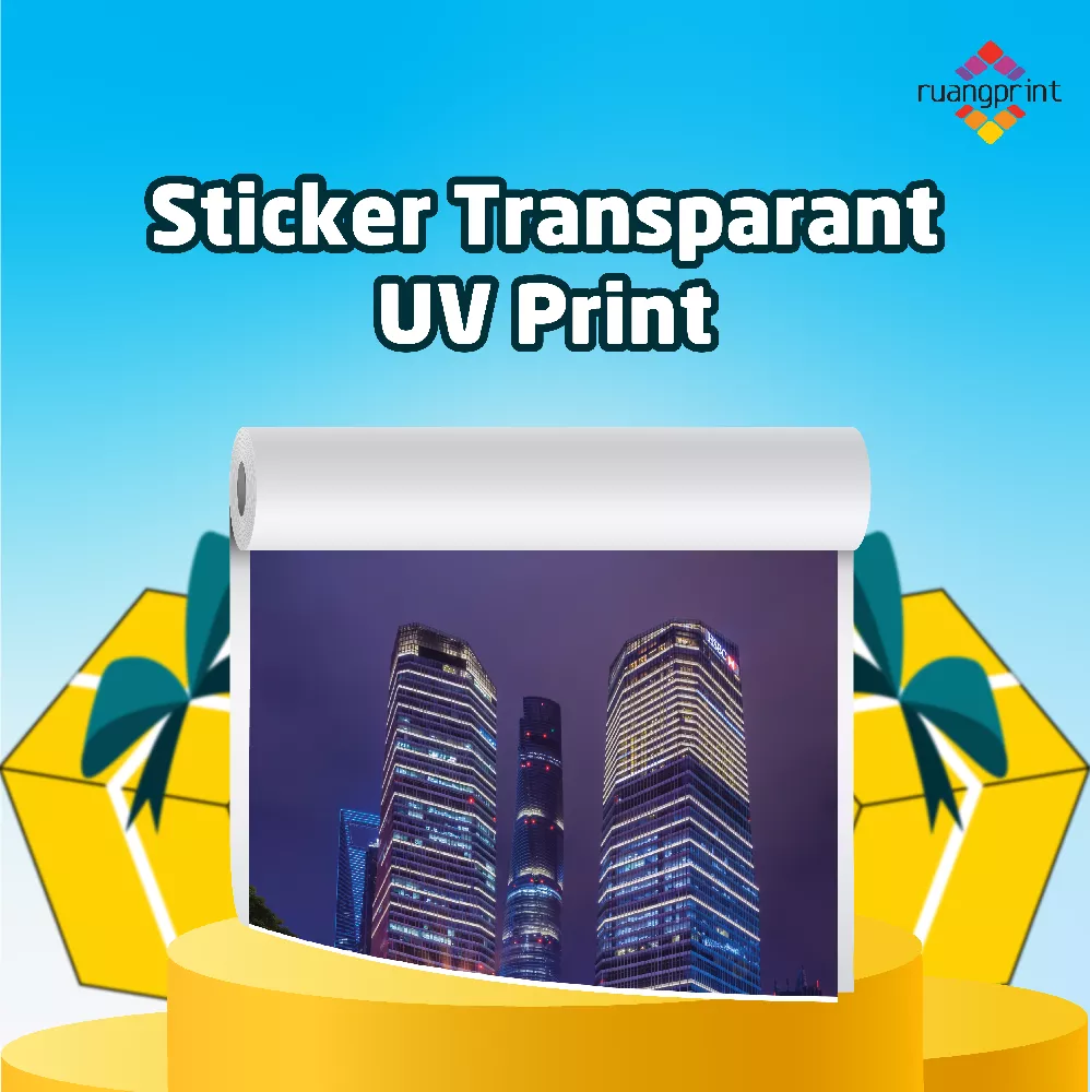 Sticker Ritrama Transparant 1 Layer (Color) - UV Print