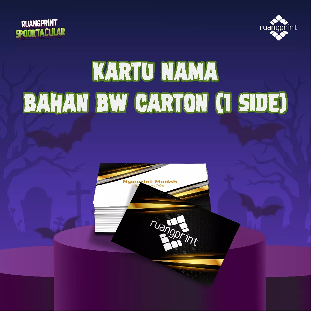 Kartu Nama ( BW Carton ) 1 Side