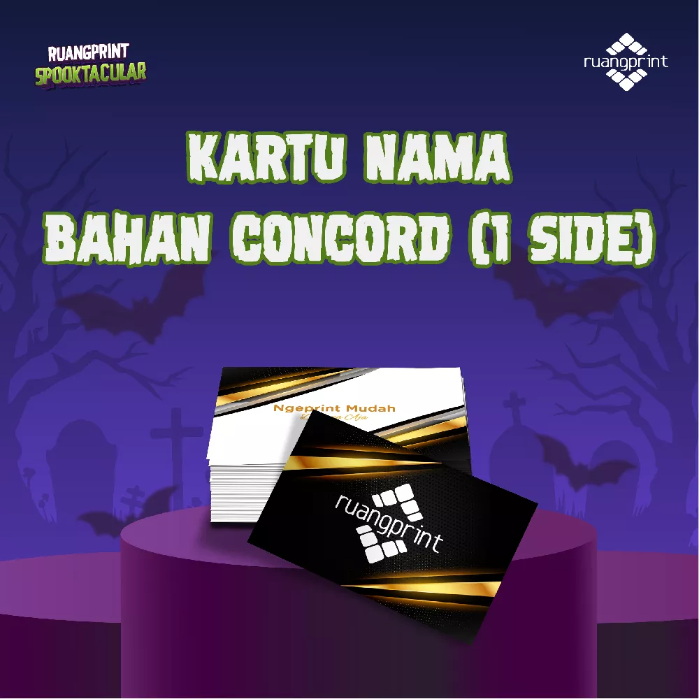 Kartu Nama ( Bahan Concord ) 1 side