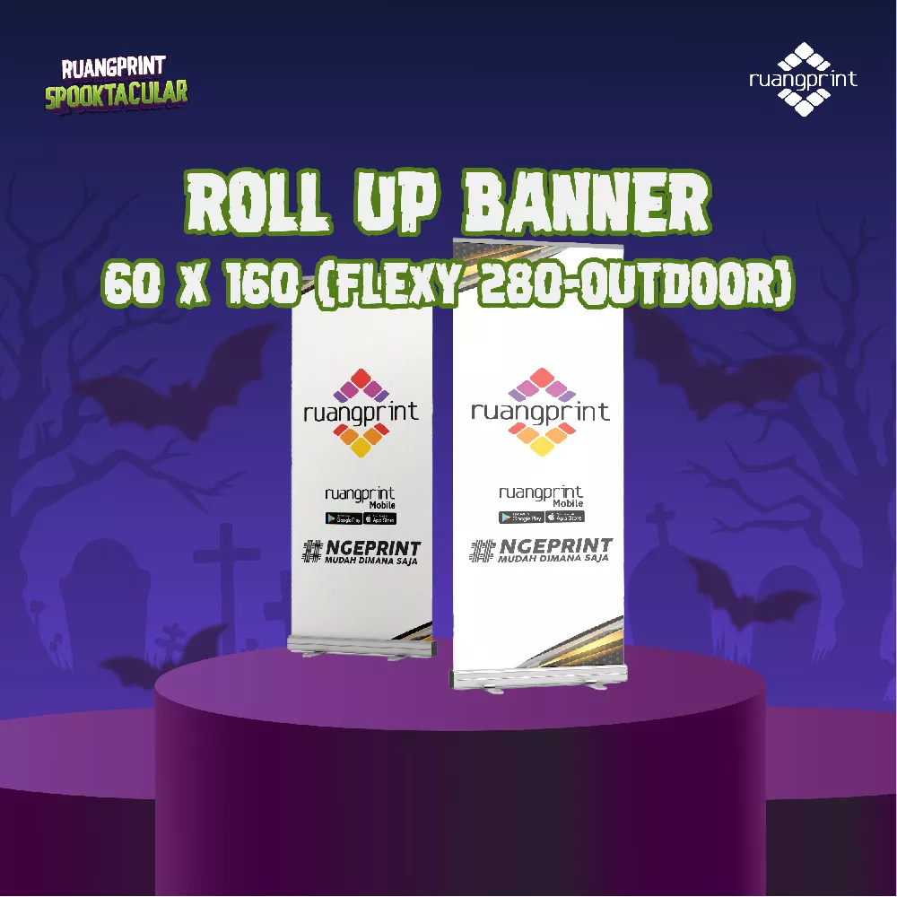 Roll Up Banner 60 x 160 cm Flexy 280gr (Outdoor)