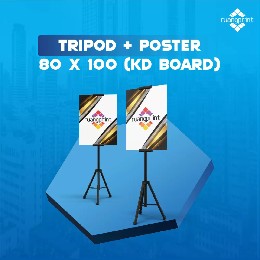 Tripod + Poster 80 x 100 cm (KD Board)