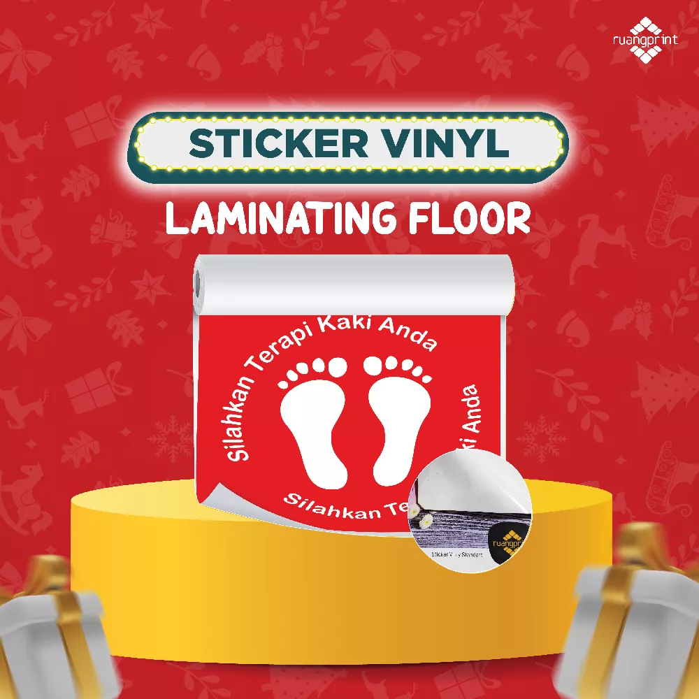 Sticker Vinyl + Laminating Floor - UV PRINT