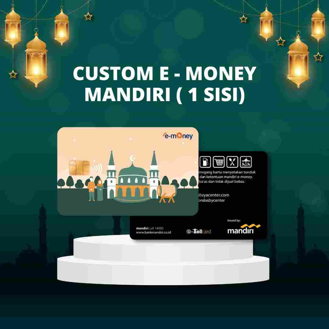 Custom Kartu E-money Mandiri - 1 Side