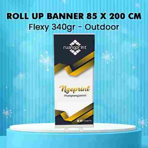 Roll Up Banner 85 x 200 cm Flexy 340gr (Outdoor)
