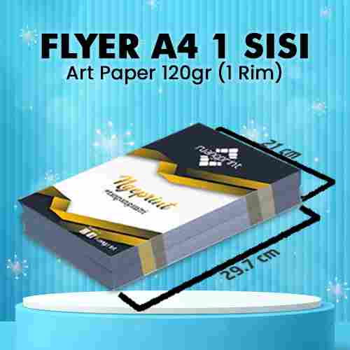 Flyer A4 1 Sisi, 1 Rim (Art Paper 120gr)