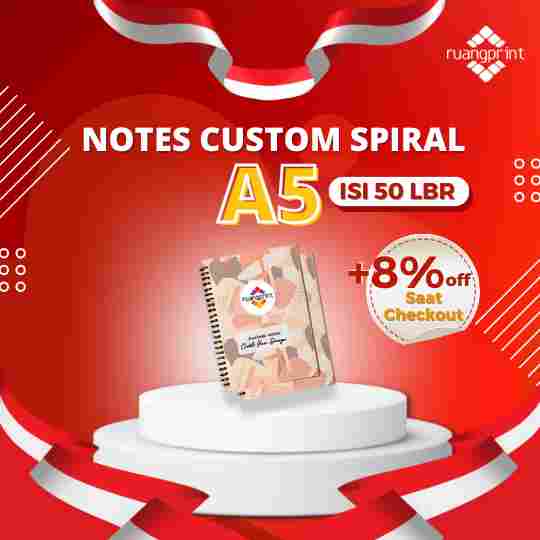 Notes A5 Custom Spiral (Isi 50lbr)