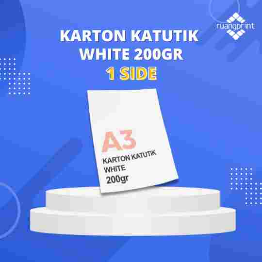 Karton Katutik White 200gr (1 Side)