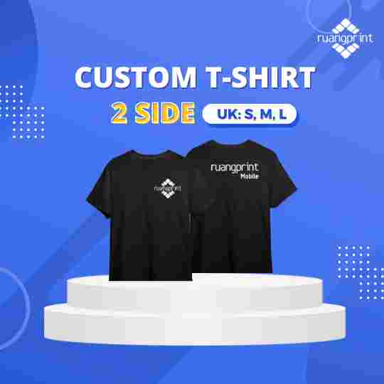 T-Shirt Custom 2 Side ( S, M, L ) A4