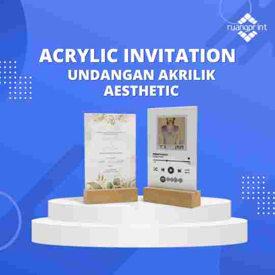 Acrylic Invitation / Undagan Akrilik Aesthetic A6