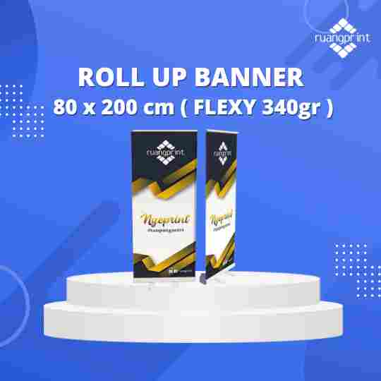 Roll Up Banner 80 x 200 cm Flexy 340gr (Outdoor)