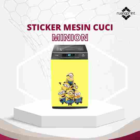 Sticker Mesin Cuci Minion 
